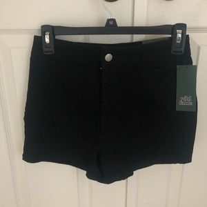 High rise jean shorts